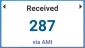 Total received readings from mobile or AMI readings